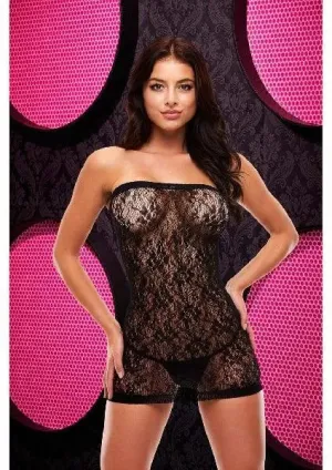 Lapdance Lace Mini Dress Cleo Black