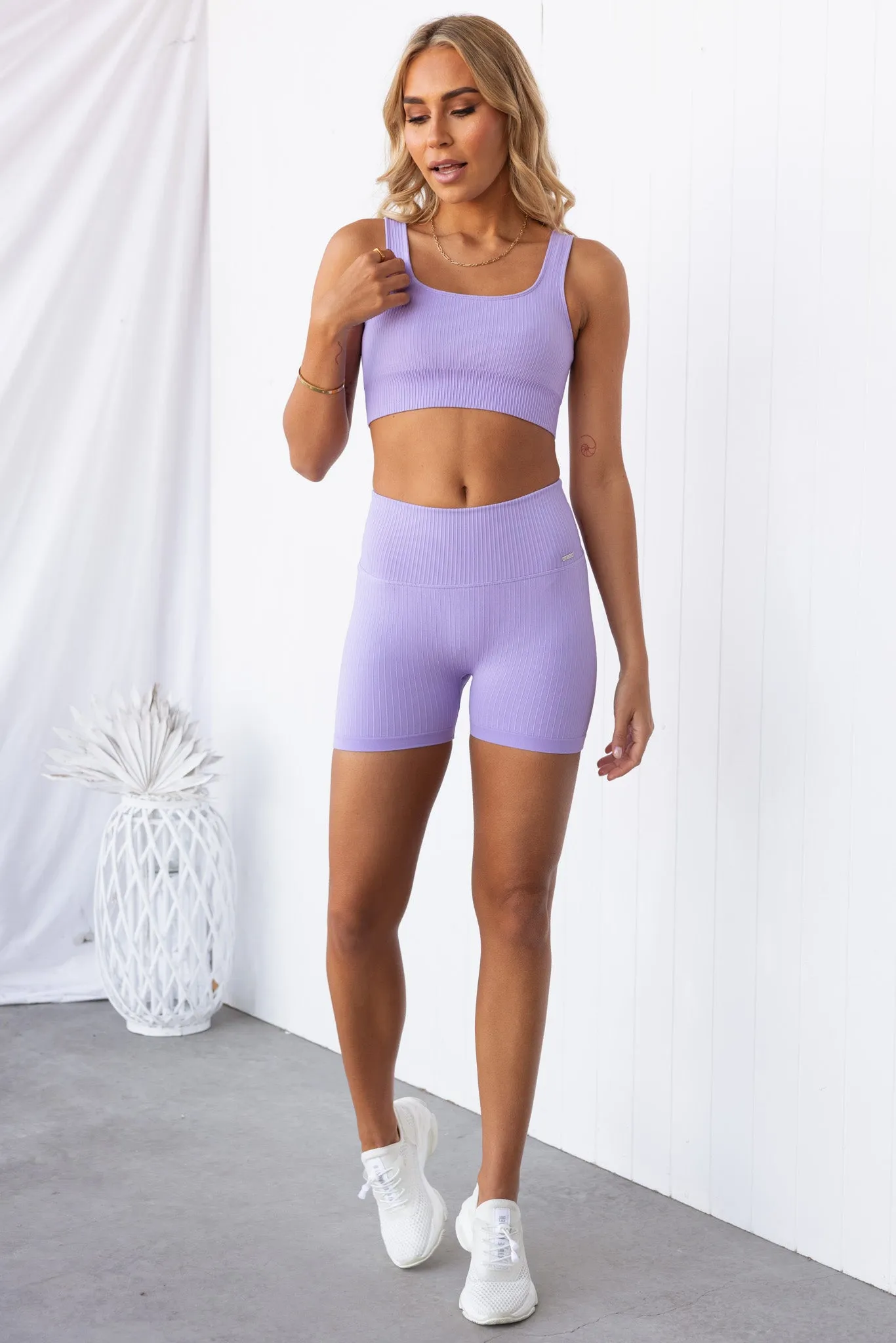 Lavande Ribbed Seamless Bra
