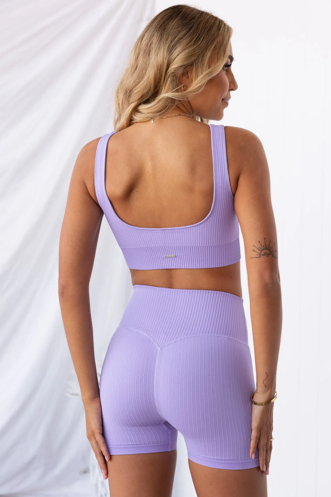 Lavande Ribbed Seamless Bra