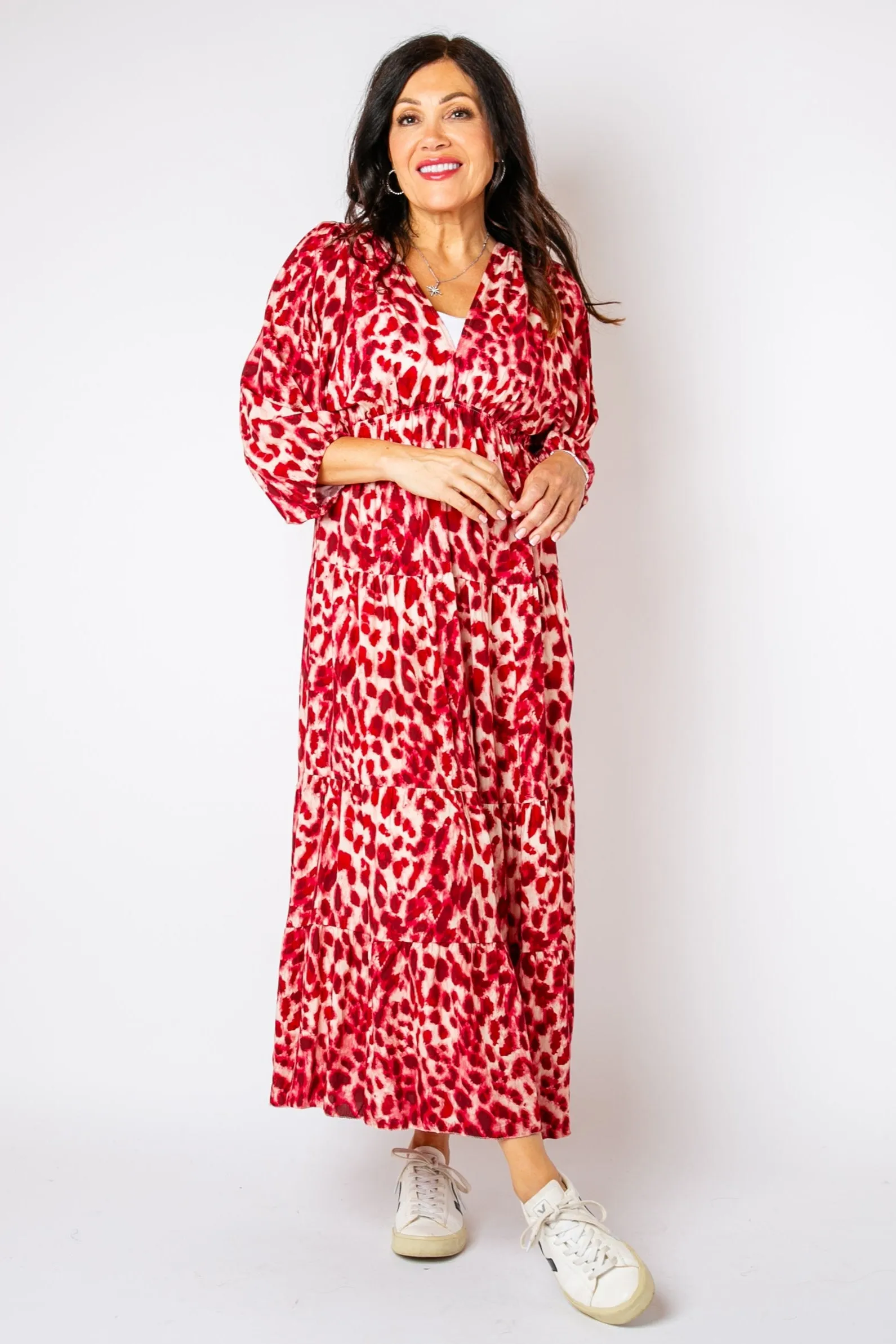 Leopard Tiered Dress