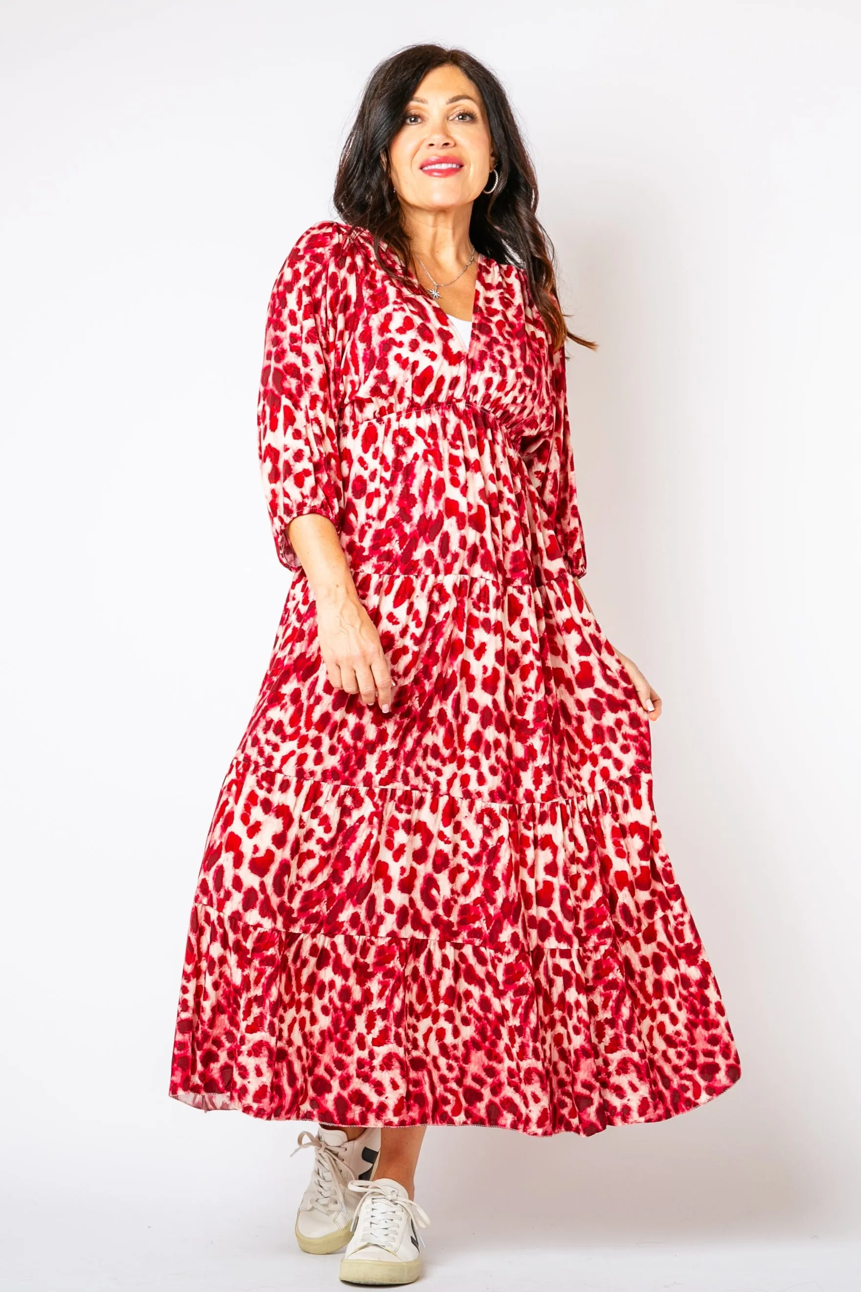 Leopard Tiered Dress