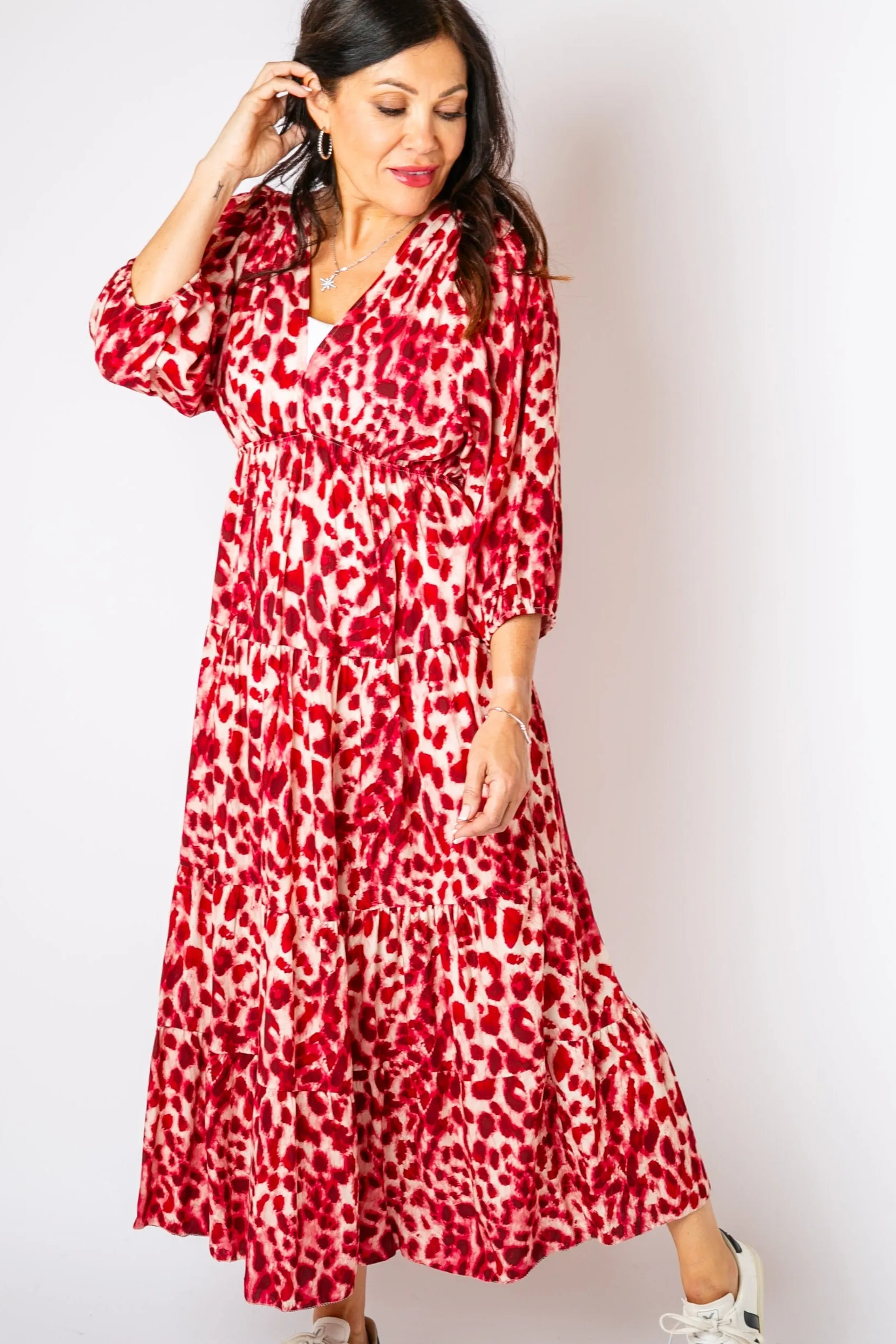 Leopard Tiered Dress