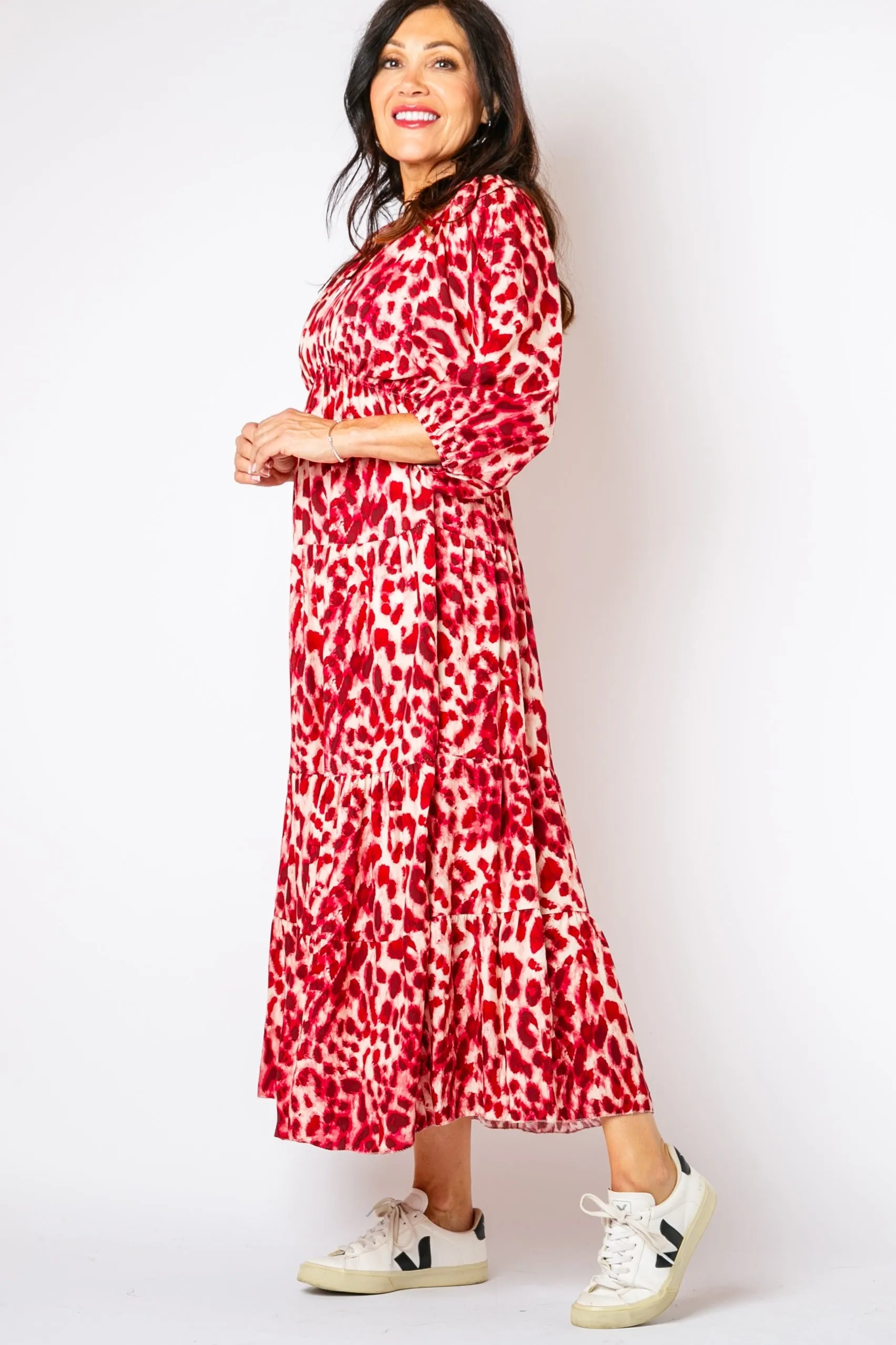 Leopard Tiered Dress