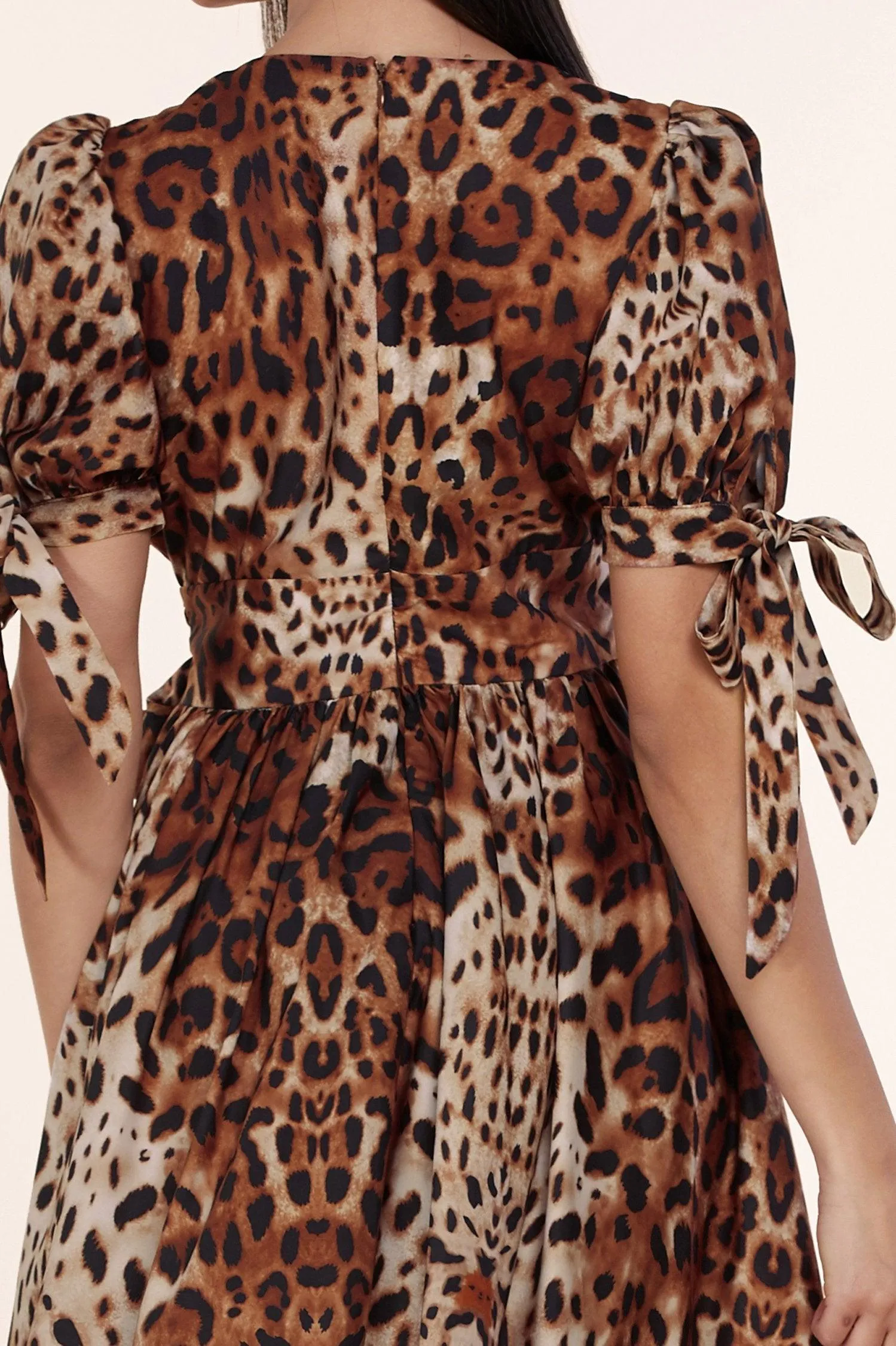 LEPORD DRESS WITH BODYSUIT UNDER