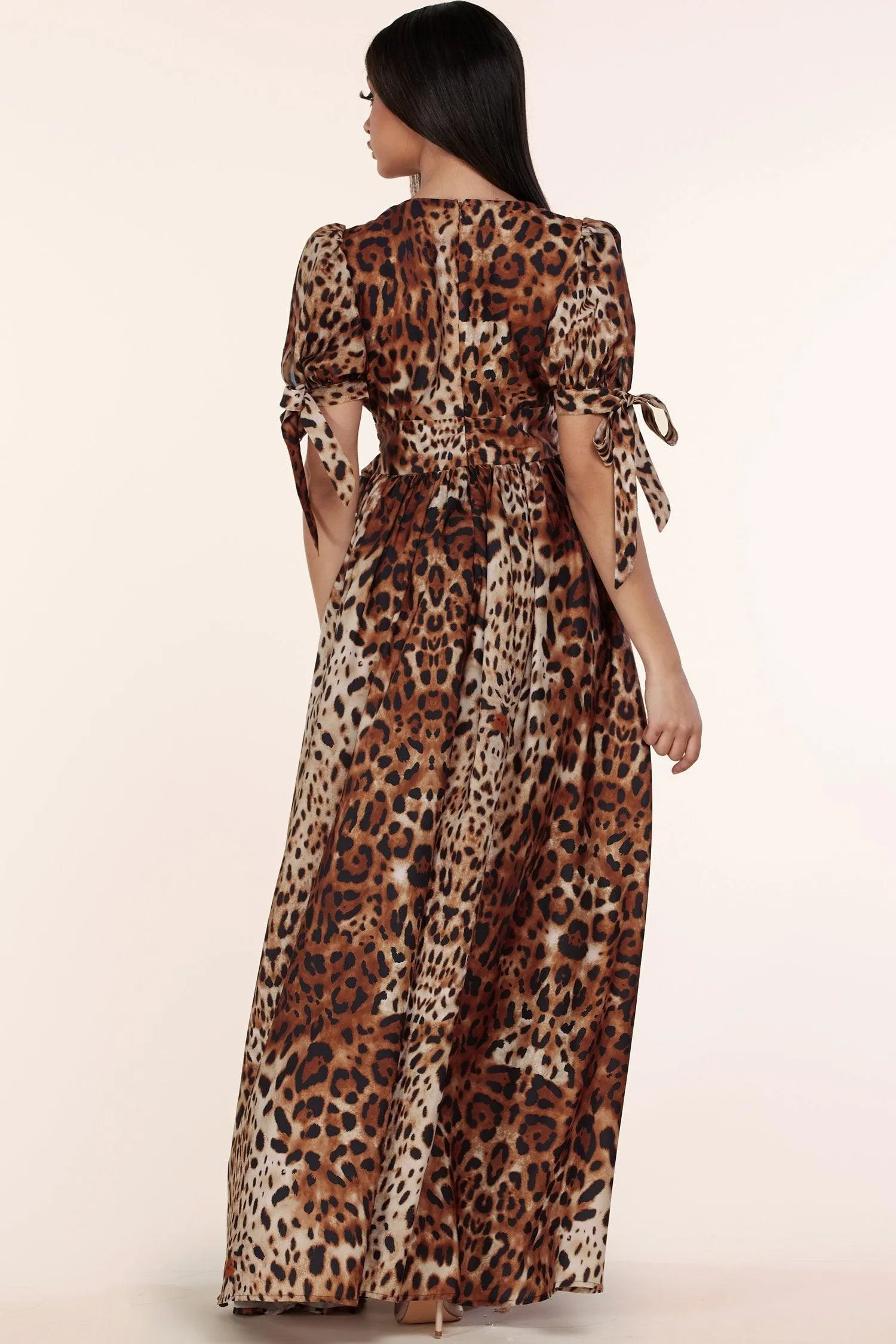 LEPORD DRESS WITH BODYSUIT UNDER