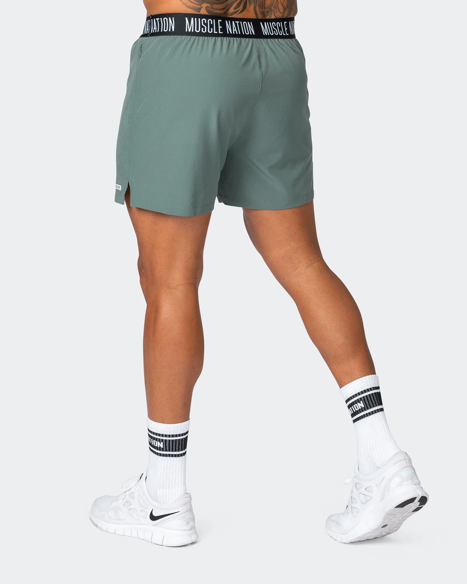 Level Up Training 4" Shorts - Olive Smoke