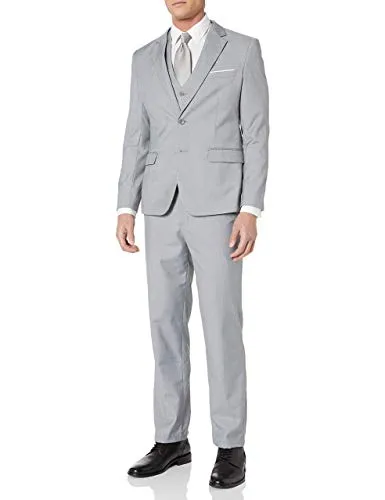 Light Grey 3 Piece Men's Party Suit