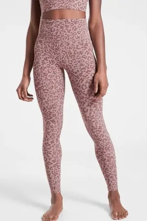 Lilac Leopard Yoga Pants