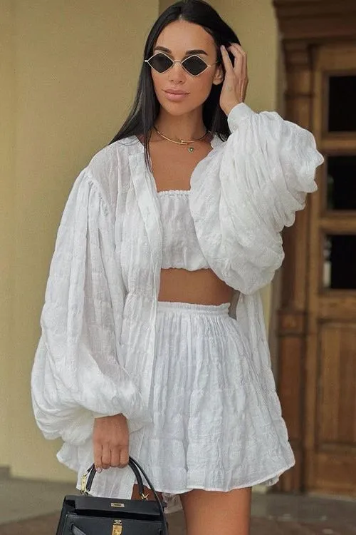 Long-Sleeved Loose Three-Piece Suit