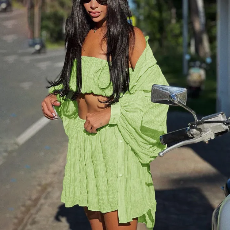 Long-Sleeved Loose Three-Piece Suit