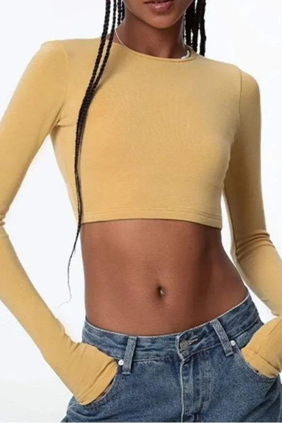 Long sleeves yoga top
