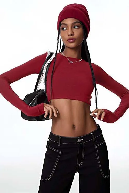 Long sleeves yoga top