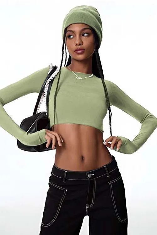 Long sleeves yoga top