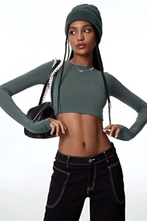 Long sleeves yoga top