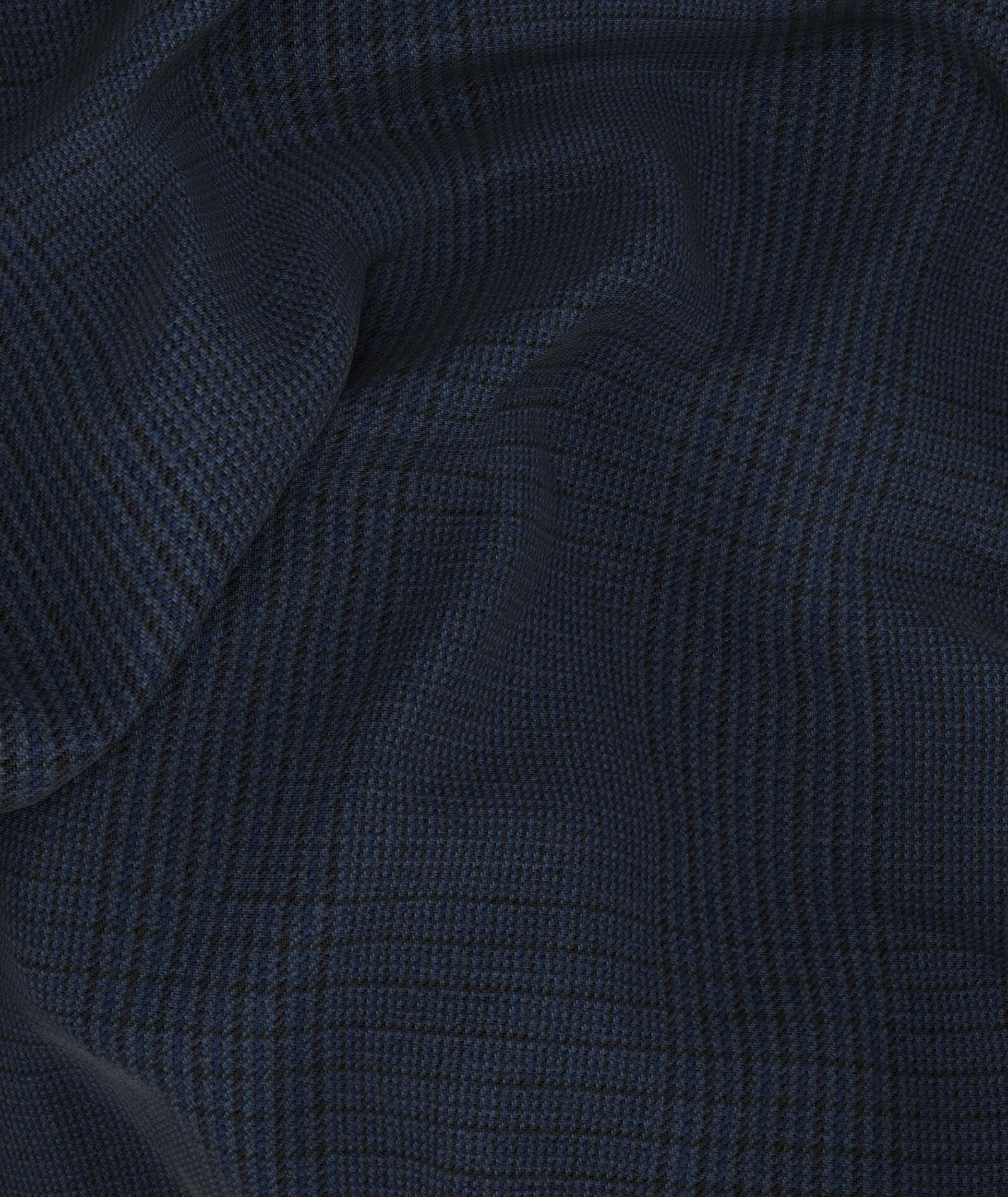 Made-to-Measure Men's blue Prince of Wales blazer in wool