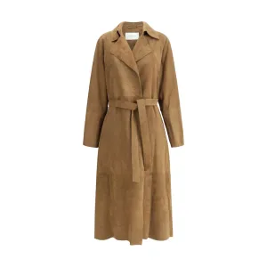 Magda Butrym Suede Trench Coat