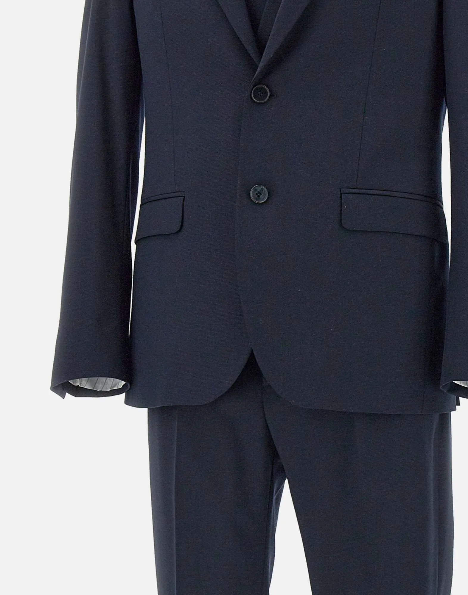 Manuel Ritz Midnight Blue Stretch Wool Suit