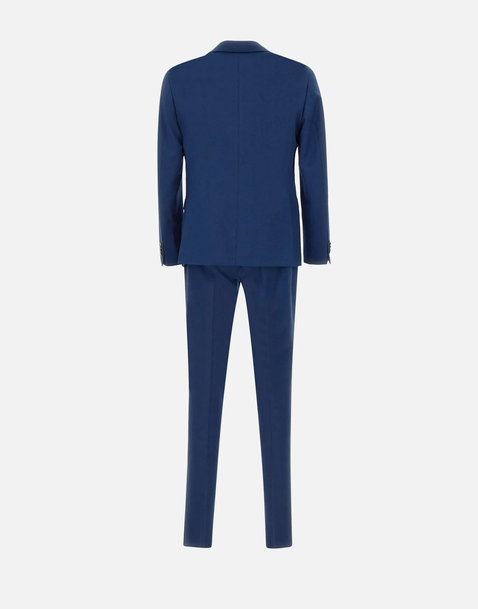 Manuel Ritz Stretch Wool Two Piece Suit in Blue