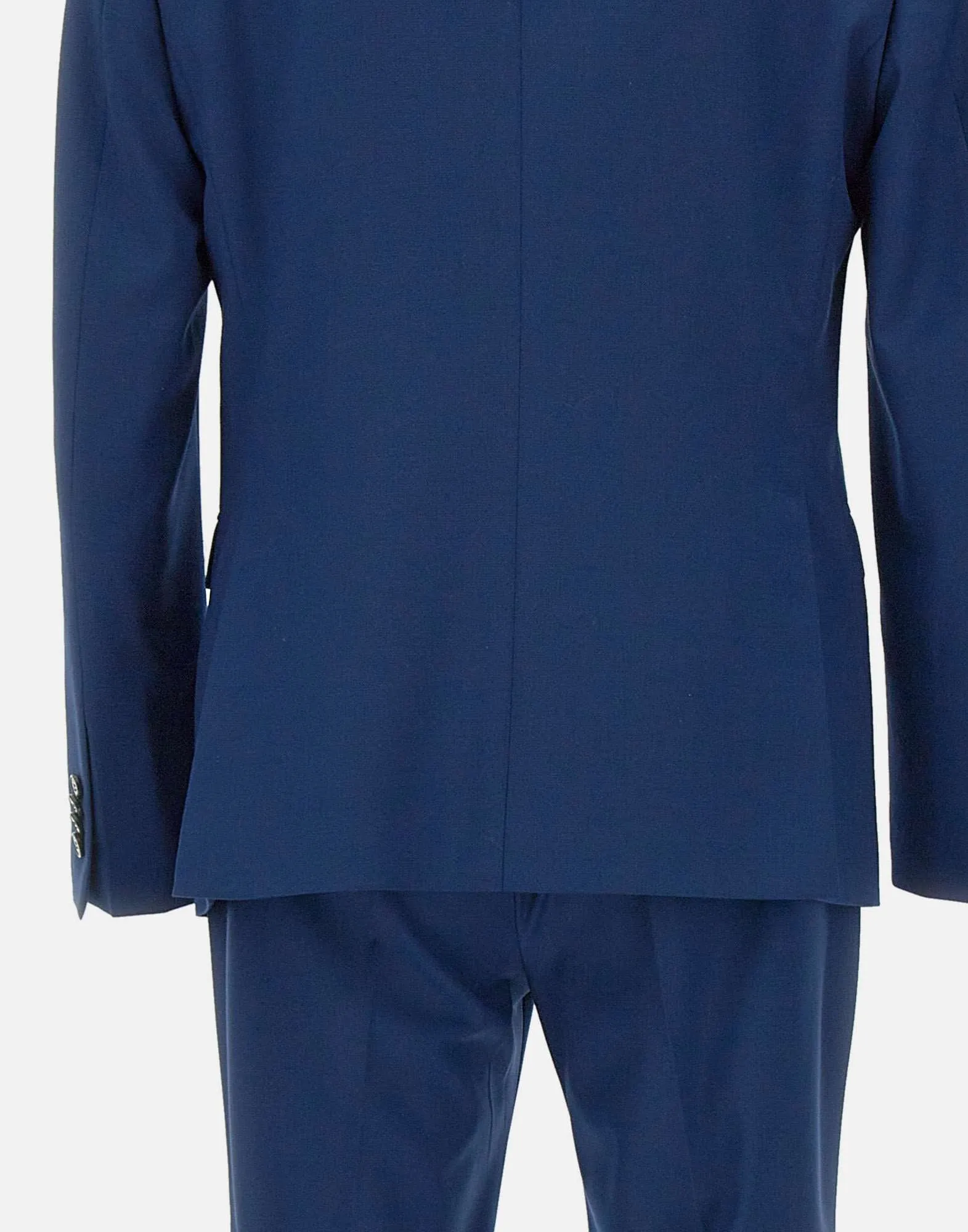 Manuel Ritz Stretch Wool Two Piece Suit in Blue