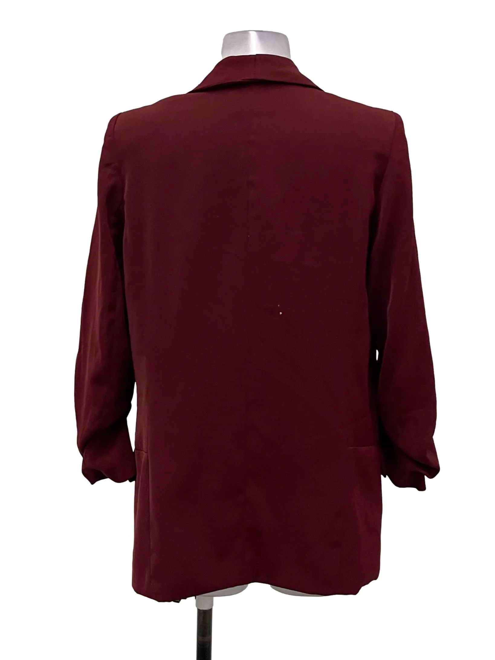 Maroon Open Front Blazer