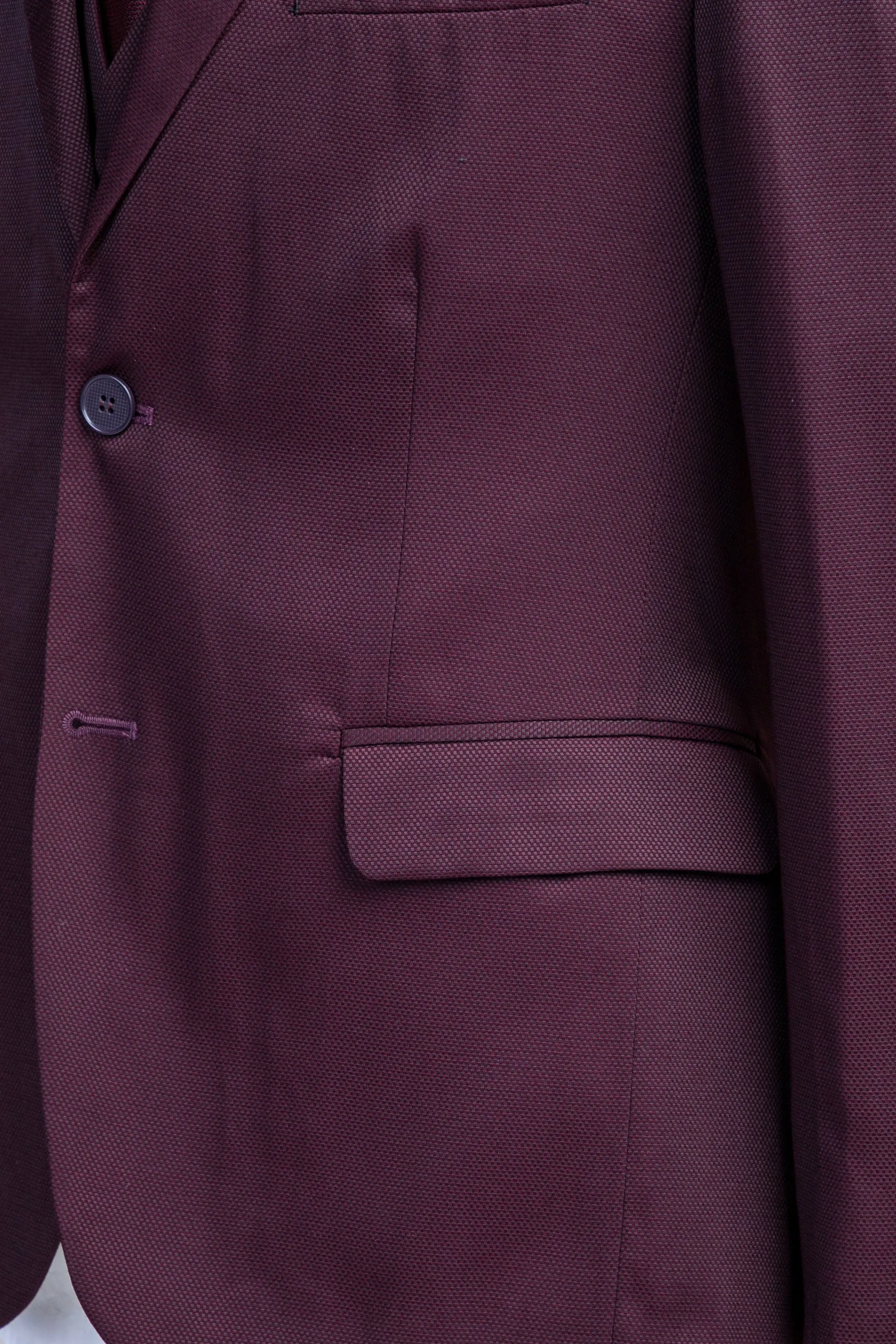 Maroon Three Piece Suit