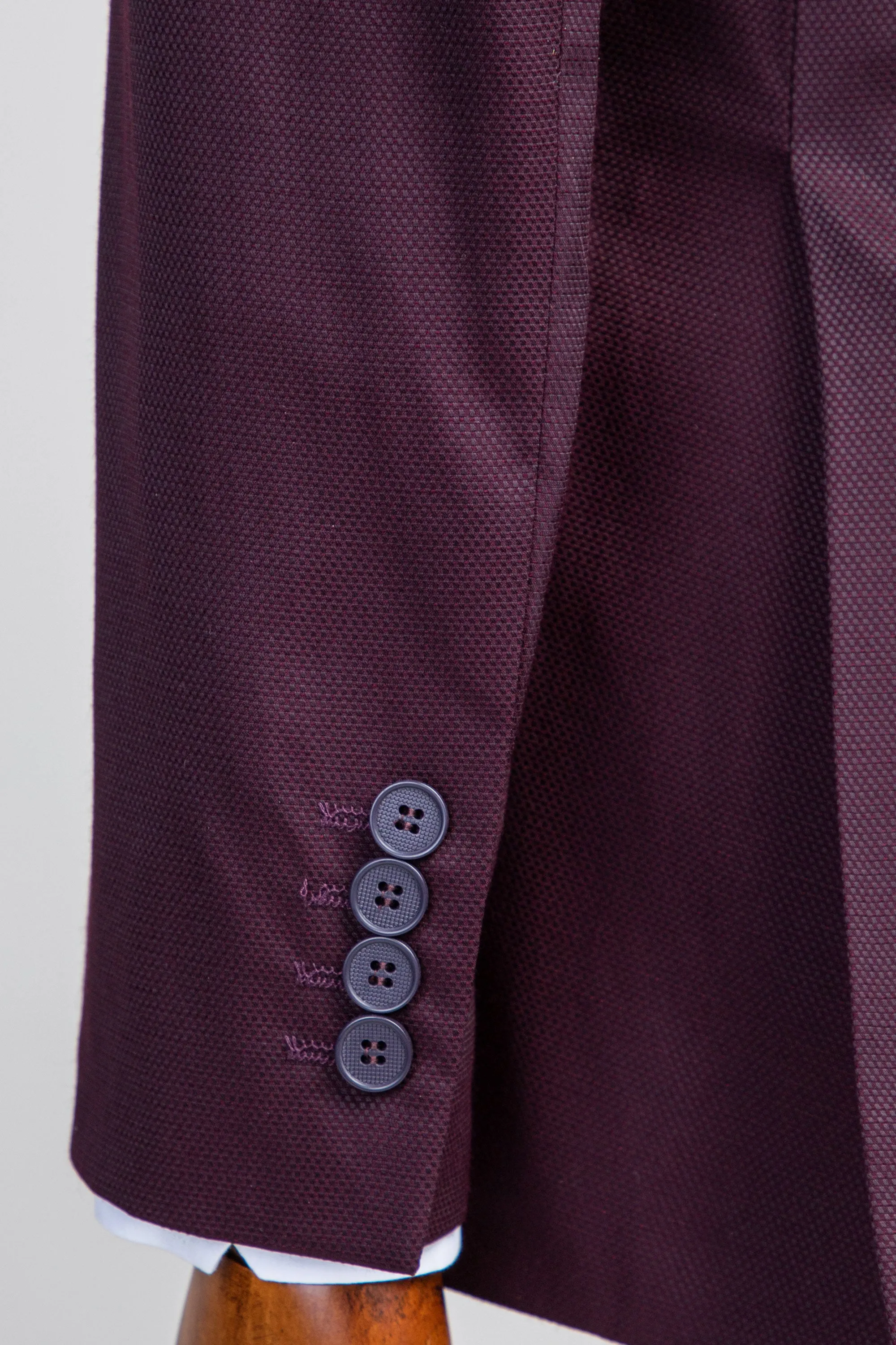 Maroon Three Piece Suit