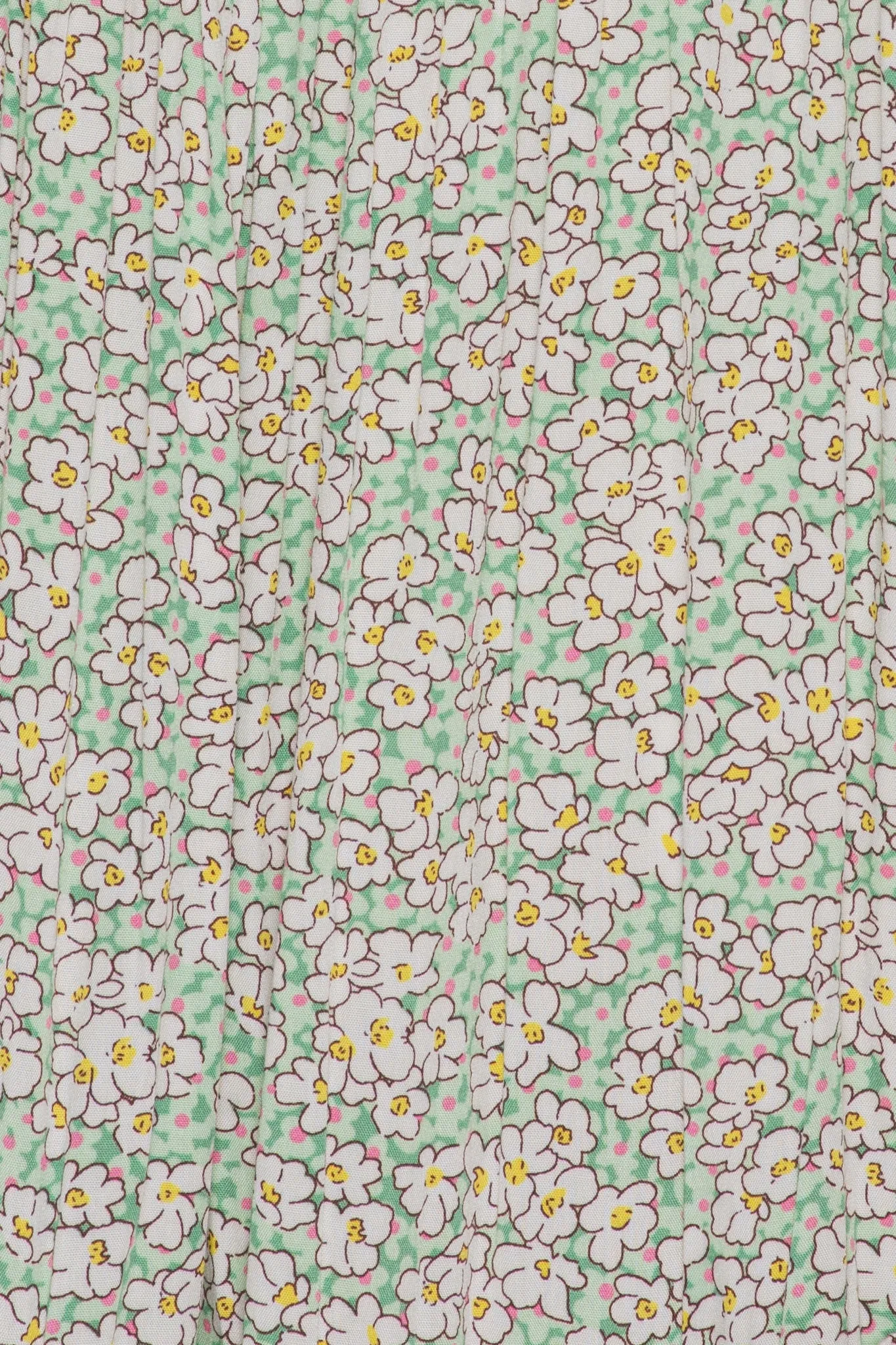 MathildaIC Lang Kjole - Grøn Blomsterprint