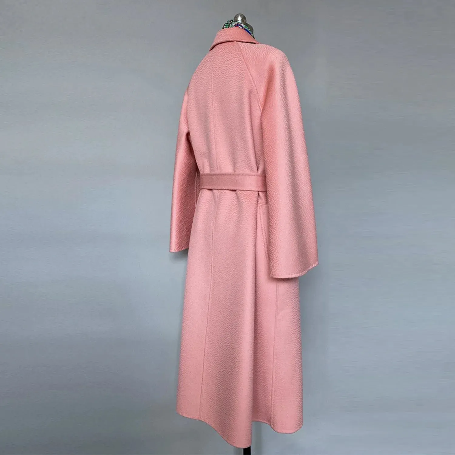 MAX Women’s Jacket – Autumn/Winter Water Ripple Double-Faced Wool Coat