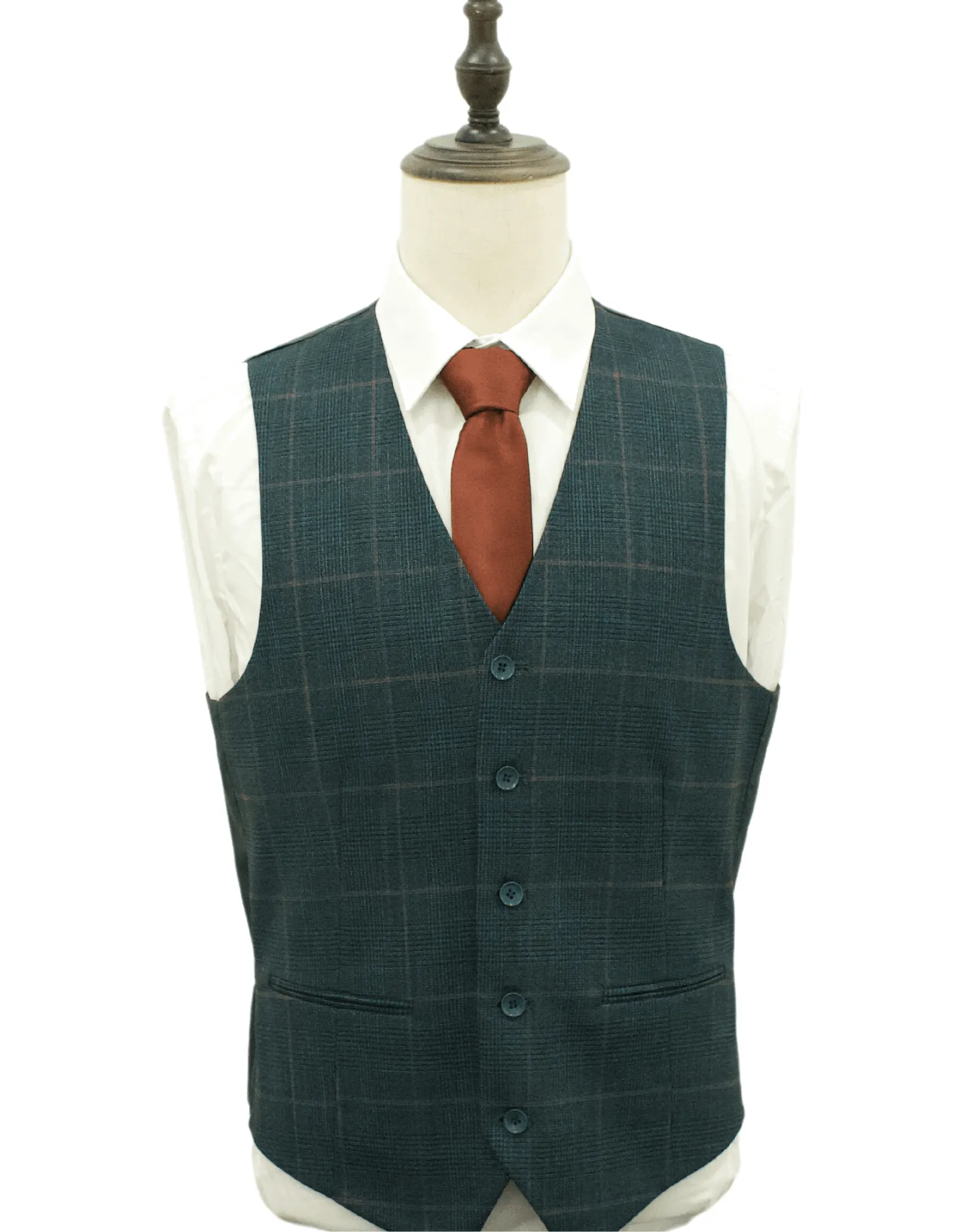 Mazari Modern Fit Vested Suit - Paris Hunter 2322