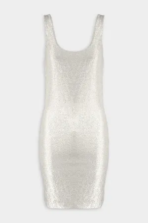 Melun Lurex Mini Dress in Gold