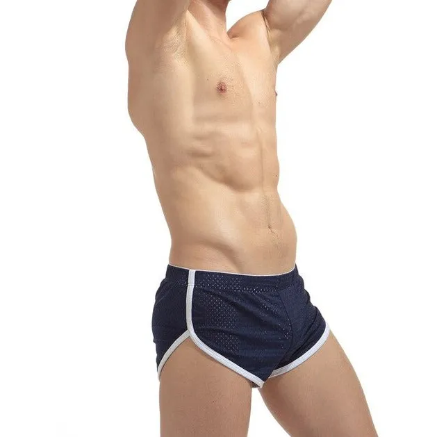 Men's Mesh Running Shorts with Slits