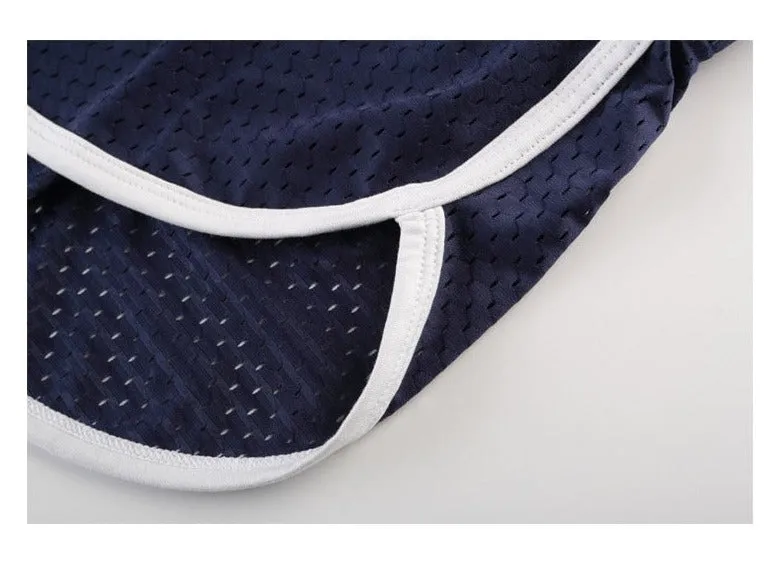 Men's Mesh Running Shorts with Slits