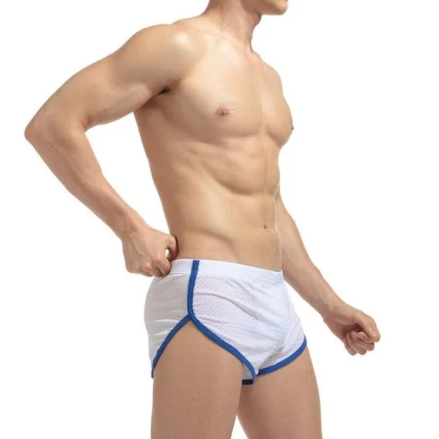 Men's Mesh Running Shorts with Slits