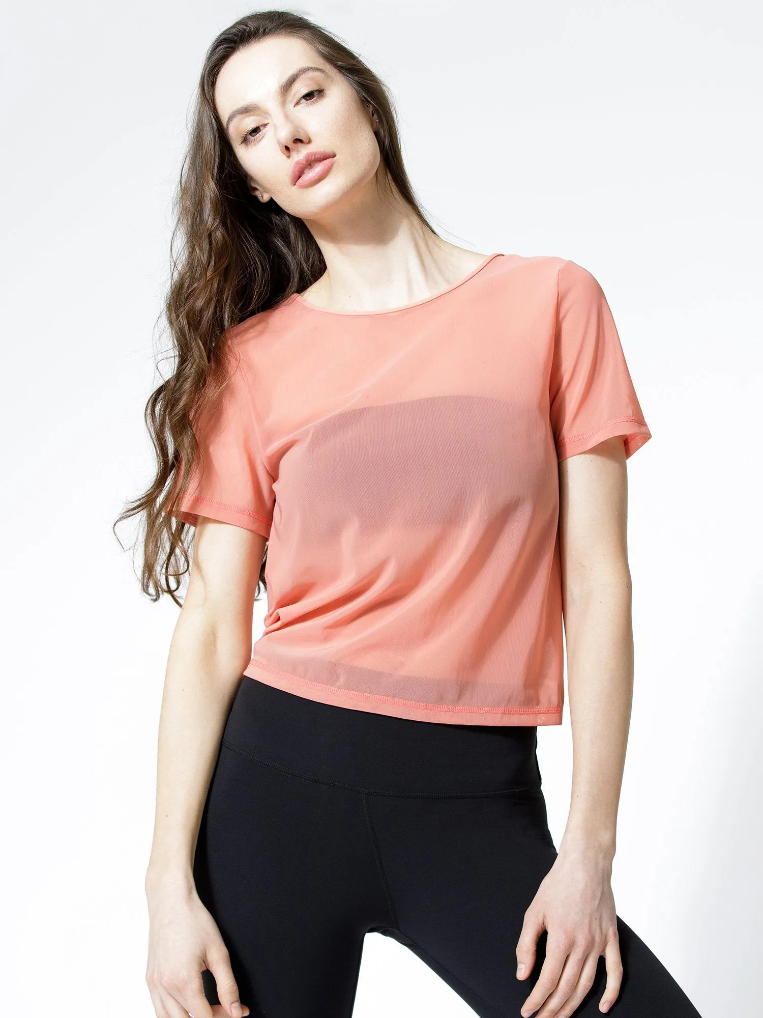 MESH TWIST TEE, CALIFORNIA MESH