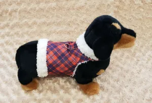 Microsuede Harness / Vest Coat - Plaid
