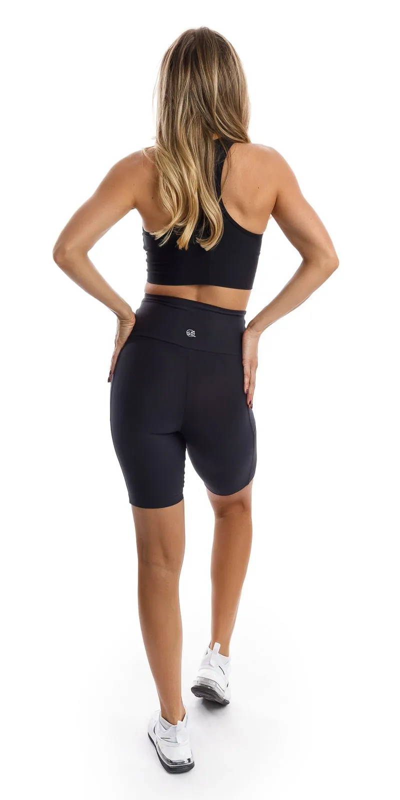 Midnight Eco Biker Shorts with Pockets