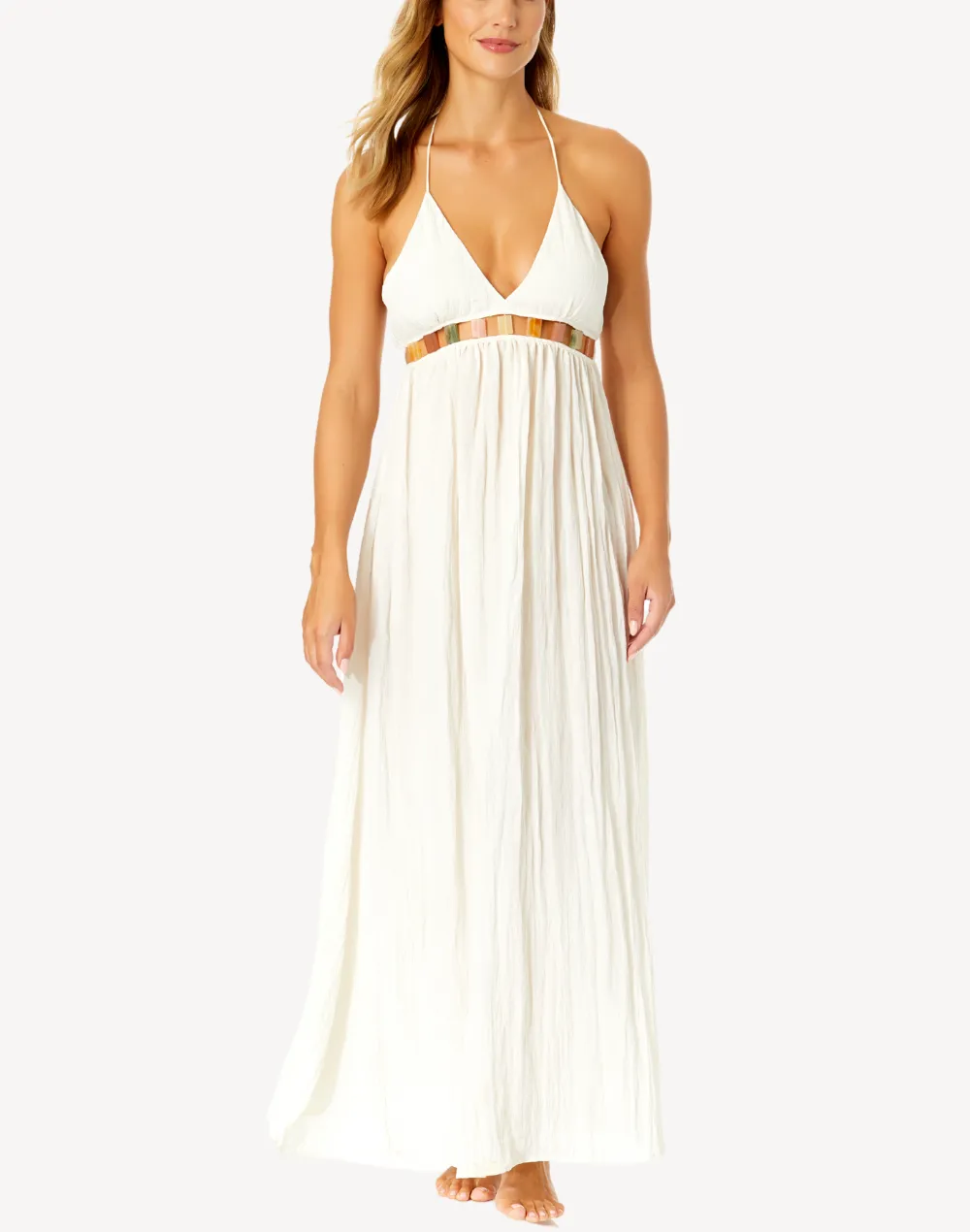 Mirage Jewel Halter Maxi Dress