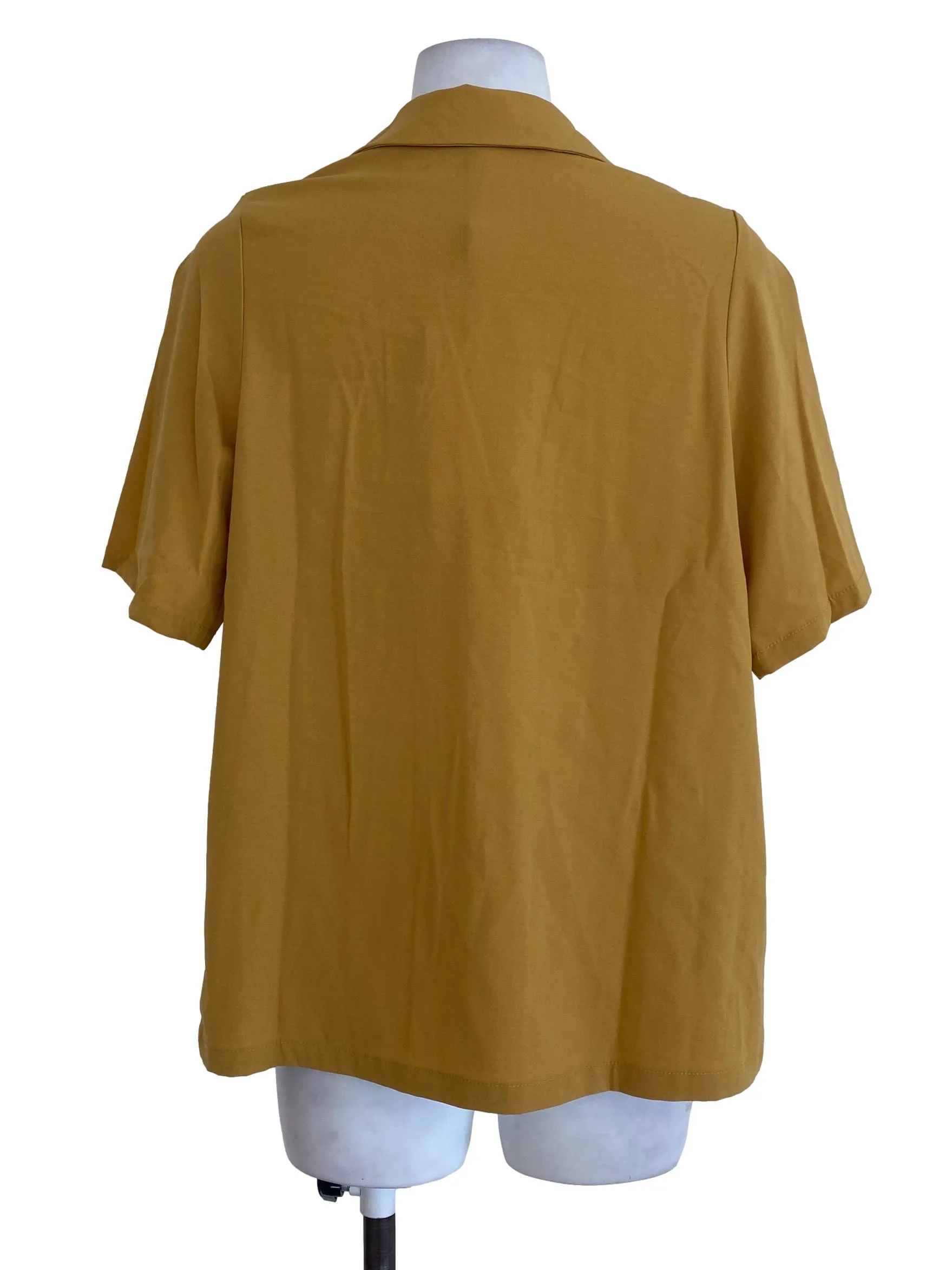 Mustard Short Sleeve Blazer
