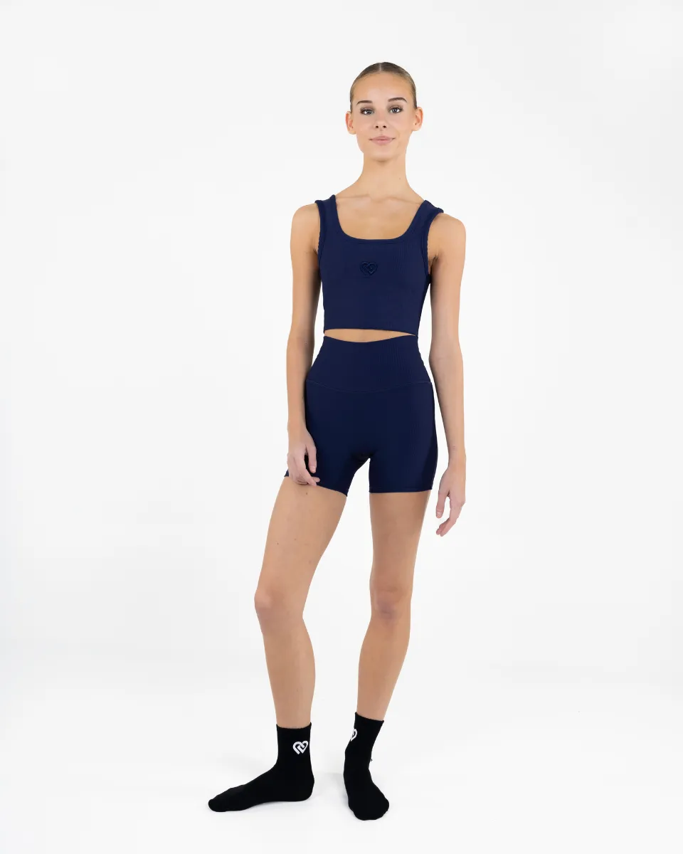 Navy Romi Crop
