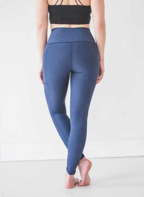 Navy Wander Pocket Yoga Pants *Final Sale*