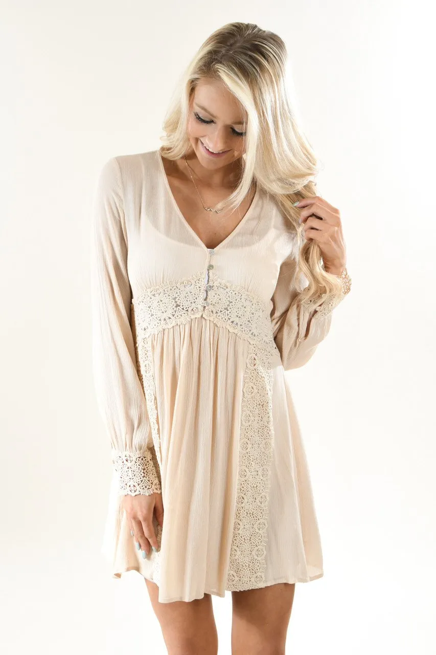 Now or Never Cream Dress