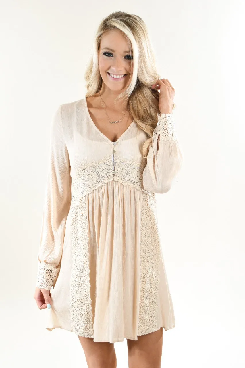 Now or Never Cream Dress