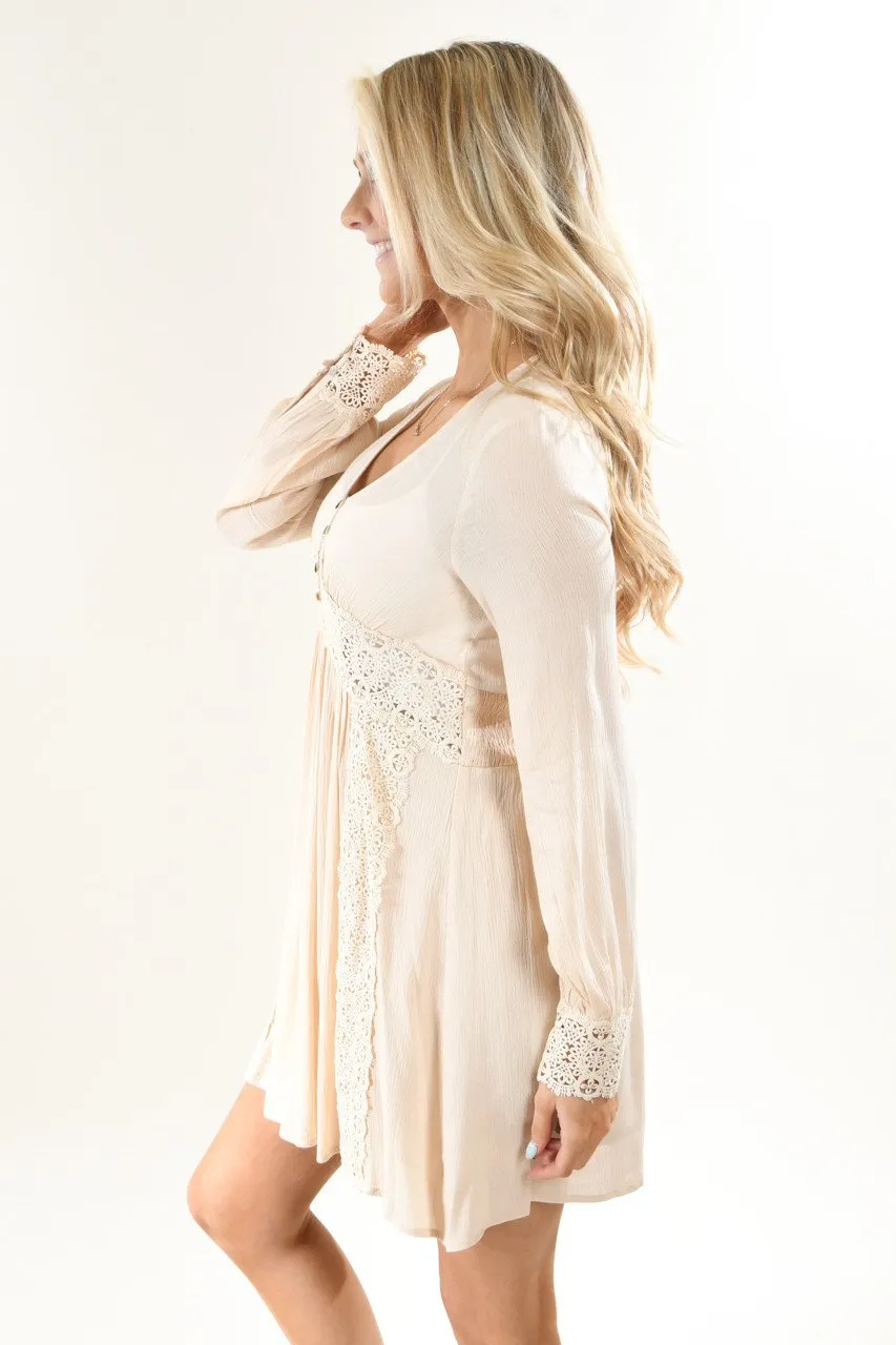 Now or Never Cream Dress