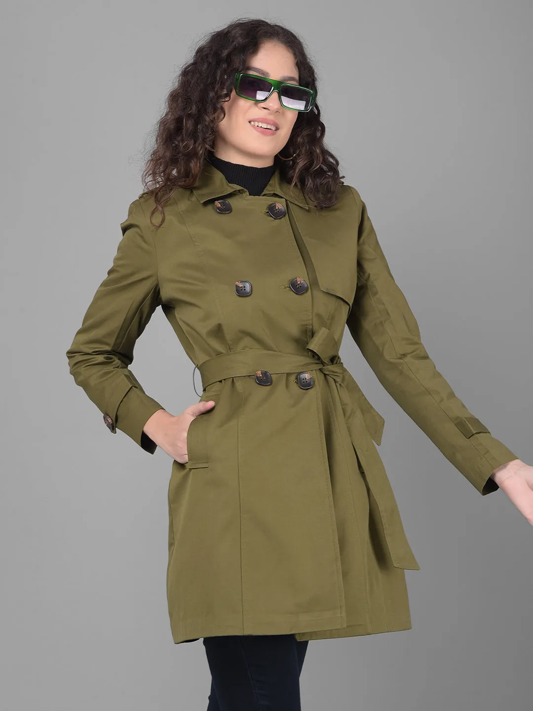 Olive Trench Coat