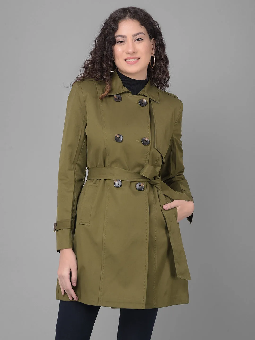 Olive Trench Coat