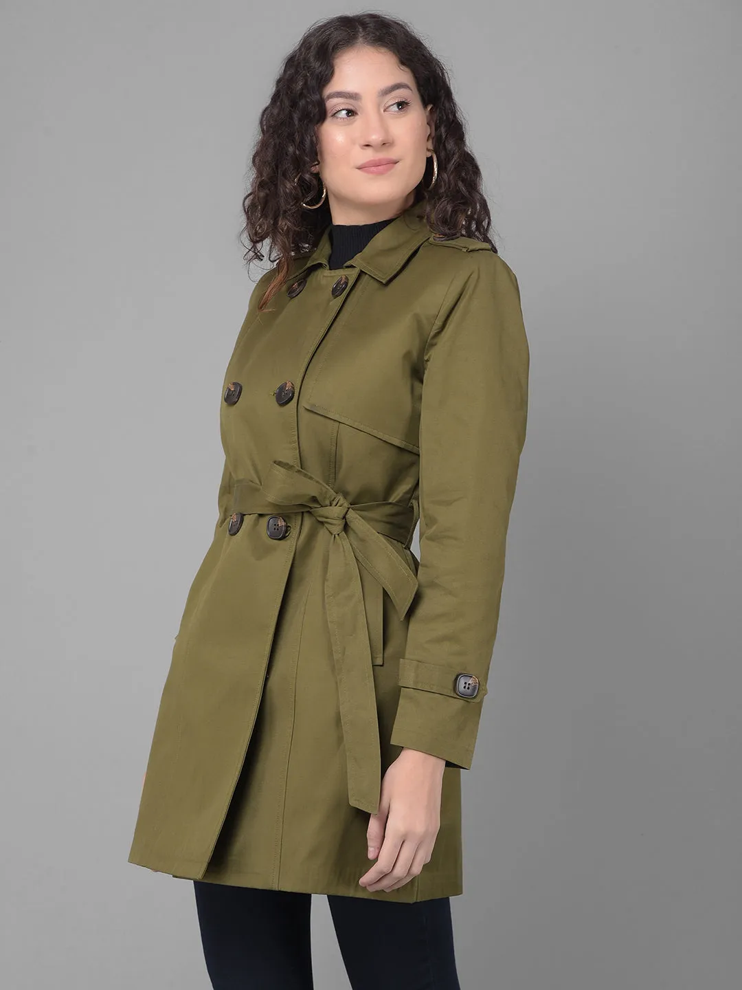 Olive Trench Coat