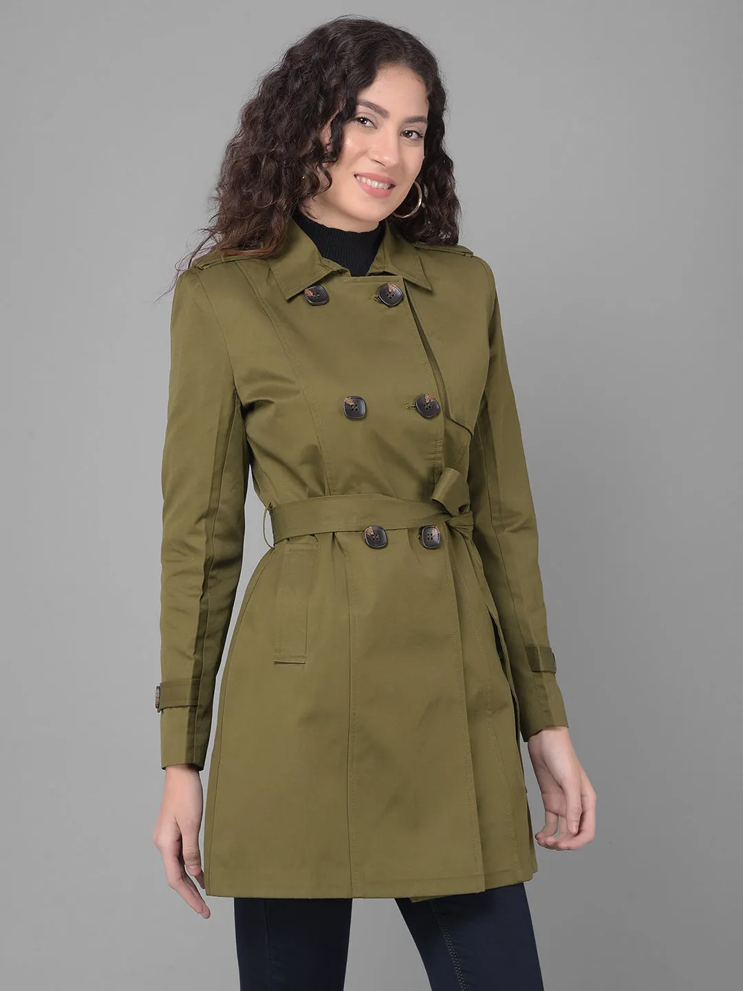 Olive Trench Coat