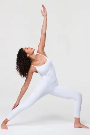 ONZIE Ribbed Leotard White