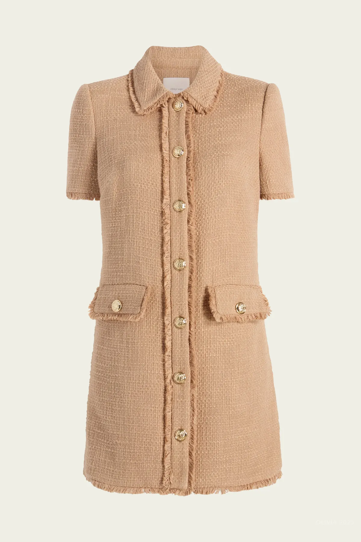 Pammy Mini Dress in Brown Sugar