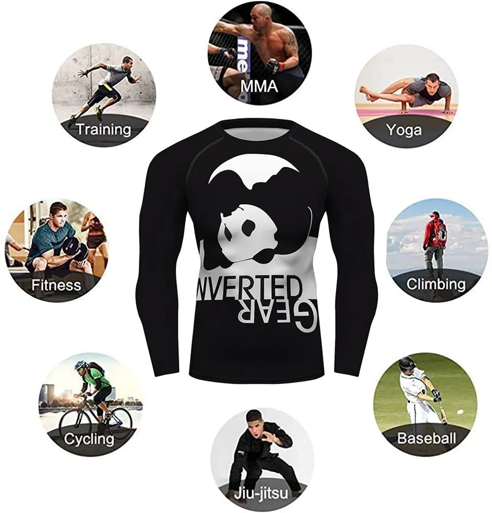 Panda Comic Warrior Jiu Jitsu Tee Top Rash Guard